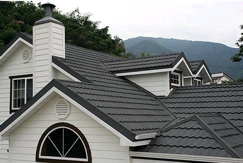 彩石金属瓦防水屋面