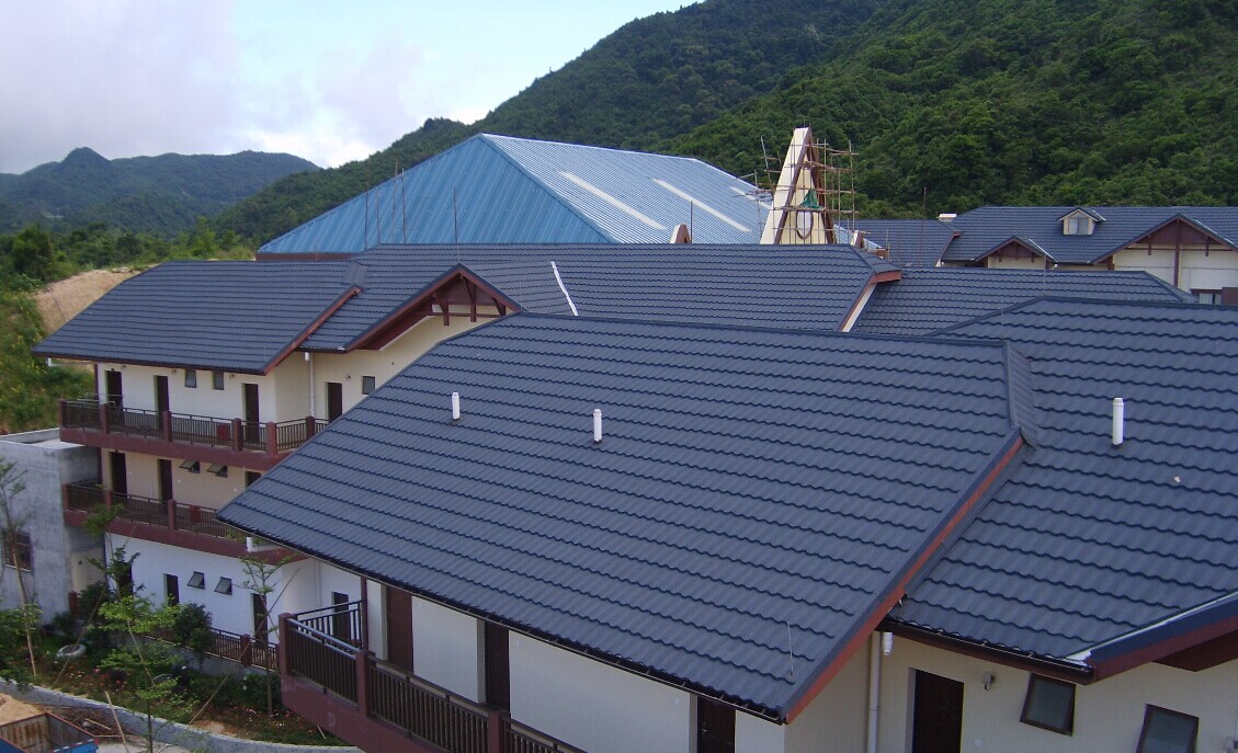 彩石金属瓦屋面