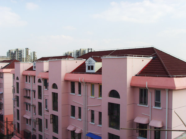 彩石金属瓦屋面