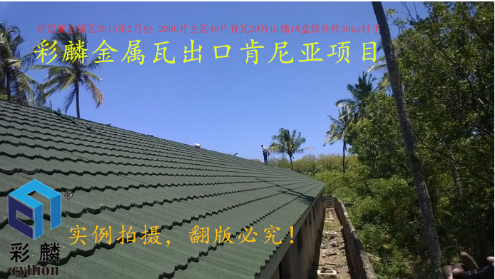 “彩麟”金属瓦远销肯尼亚市场