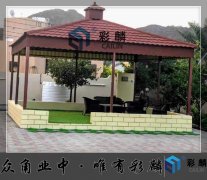 彩石金属瓦应用在迪拜项目